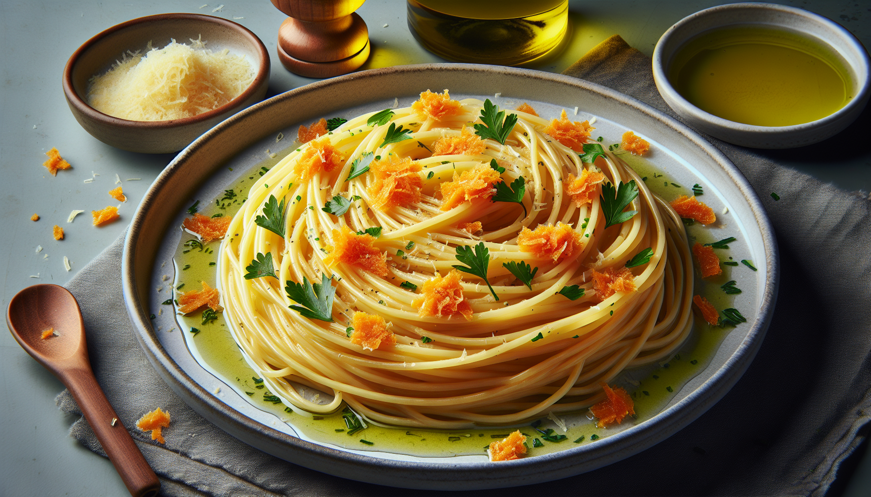 spaghetti con la bottarga